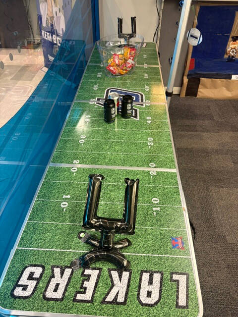 Photo of homecoming decorations
